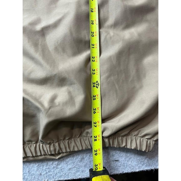 FootJoy Golf Pullover Jacket Beige XL V-Neck Lightweight Water Resistant - Picture 6 of 9